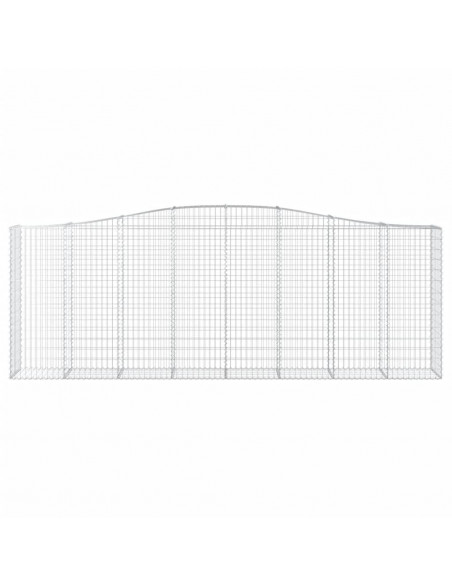 Cesti Gabbioni ad Arco 9 pz 400x50x140/160 cm Ferro Zincato