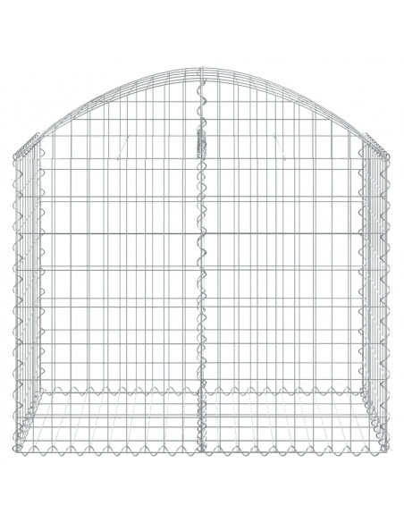Cesto Gabbione ad Arco 100x50x80/100 cm Ferro Zincato