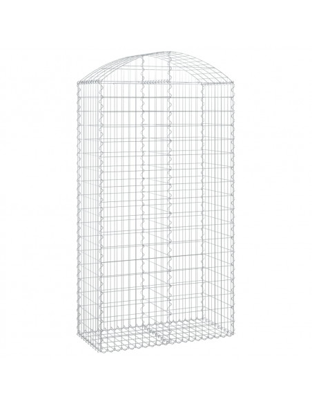 Cesto Gabbione ad Arco 100x50x180/200 cm Ferro Zincato