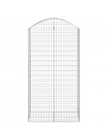 Cesto Gabbione ad Arco 100x50x180/200 cm Ferro Zincato