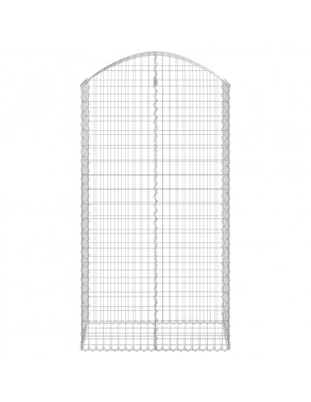 Cesto Gabbione ad Arco 100x50x180/200 cm Ferro Zincato