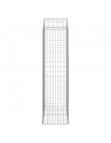 Cesto Gabbione ad Arco 100x50x180/200 cm Ferro Zincato