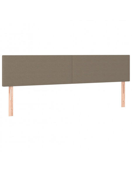 Giroletto a Molle con Materasso Tortora 160x200 cm in Tessuto