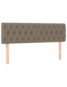 Giroletto a Molle con Materasso Tortora 160x200 cm in Tessuto