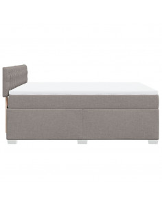 Giroletto a Molle con Materasso Tortora 160x200 cm in Tessuto 2