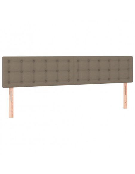 Giroletto a Molle con Materasso Tortora 160x200 cm in Tessuto