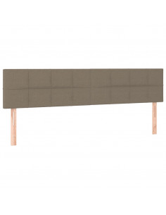 Giroletto a Molle con Materasso Tortora 180x200 cm in Tessuto 2