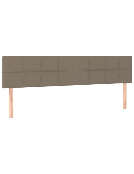 Giroletto a Molle con Materasso Tortora 180x200 cm in Tessuto