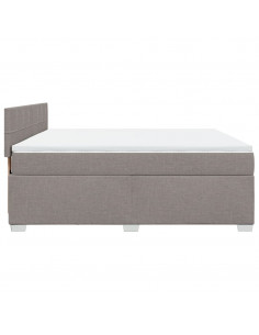 Giroletto a Molle con Materasso Tortora 180x200 cm in Tessuto 2