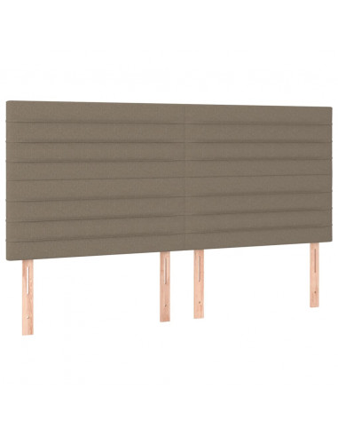 Giroletto a Molle con Materasso Tortora 180x200 cm in Tessuto