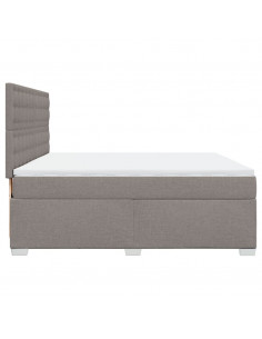 Giroletto a Molle con Materasso Tortora 180x200 cm in Tessuto 2