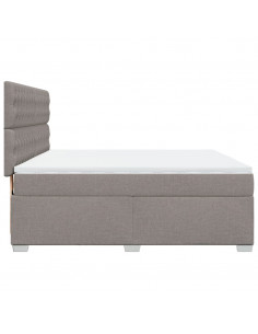 Giroletto a Molle con Materasso Tortora 180x200 cm in Tessuto 2