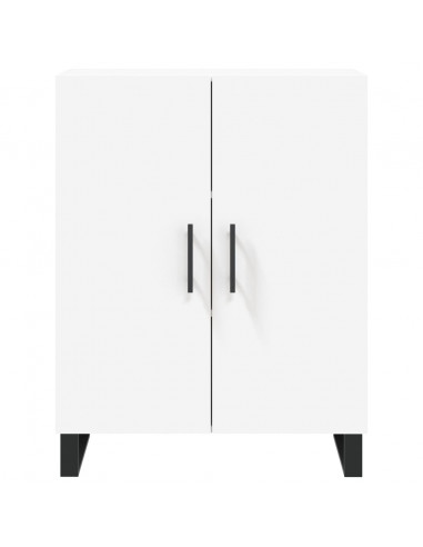 Credenza Bianca 69,5x34x180 cm in Legno Multistrato