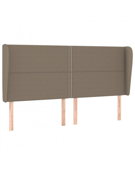 Giroletto a Molle con Materasso Tortora 180x200 cm in Tessuto