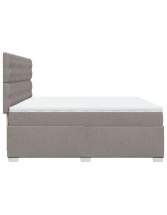 Giroletto a Molle con Materasso Tortora 200x200 cm in Tessuto 2