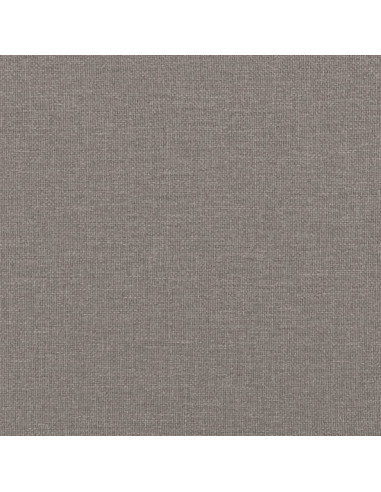 Giroletto a Molle con Materasso Tortora 200x200 cm in Tessuto