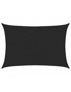 Vela Parasole 160 g/m² Nera 2x2,5 m in HDPE 2
