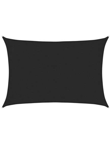 Vela Parasole 160 g/m² Nera 2x2,5 m in HDPE