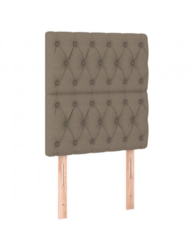 Giroletto a Molle con Materasso Tortora 80x200 cm inTessuto