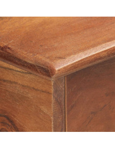 Credenza 135x35x75 cm in Legno Massello di Acacia 2