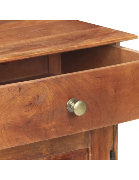 Credenza 135x35x75 cm in Legno Massello di Acacia