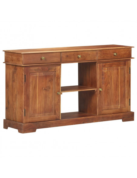 Credenza 135x35x75 cm in Legno Massello di Acacia