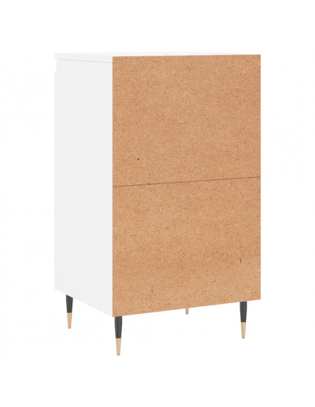 Credenza Bianca 40x35x70 cm in Legno Multistrato