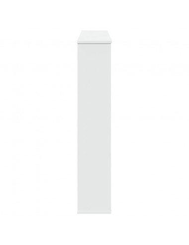 Cornice per Camino Bianca 100x20x100 cm in Truciolato