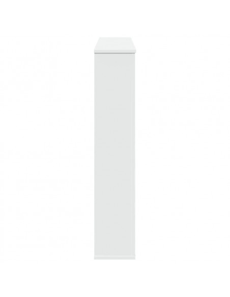 Cornice per Camino Bianca 100x20x100 cm in Truciolato