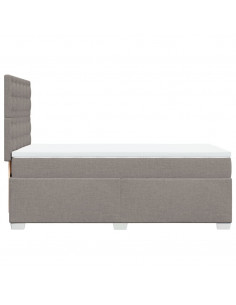 Giroletto a Molle con Materasso Tortora 90x190 cm in Tessuto 2