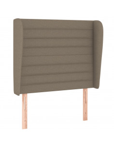 Giroletto a Molle con Materasso Tortora 90x190 cm in Tessuto