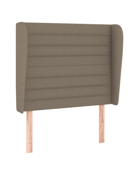Giroletto a Molle con Materasso Tortora 90x190 cm in Tessuto