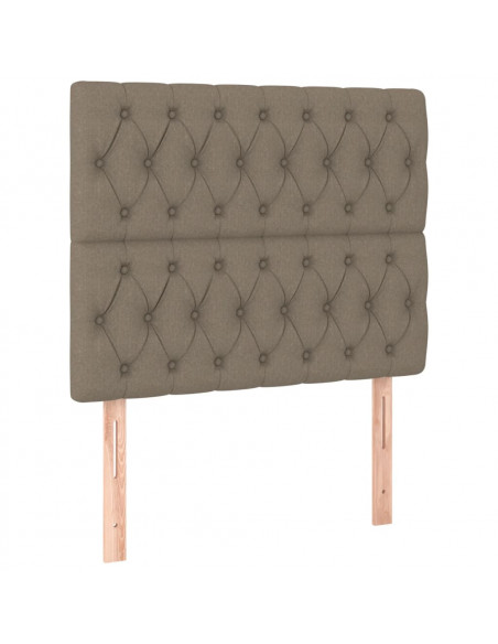 Giroletto a Molle con Materasso Tortora 90x190 cm in Tessuto