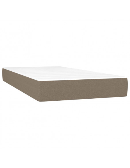 Giroletto a Molle con Materasso Tortora 90x200 cm inTessuto