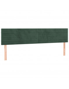 Giroletto a Molle con Materasso Verde Scuro 180x200 cm Velluto 2