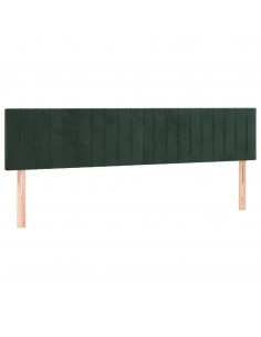 Giroletto a Molle con Materasso Verde Scuro 180x200 cm Velluto 2