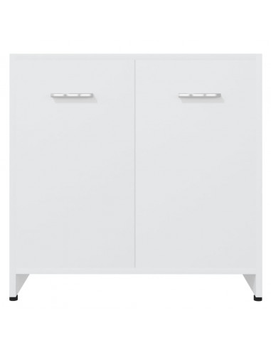 Armadio da Bagno Bianco 60x33x61 cm in Legno Multistrato