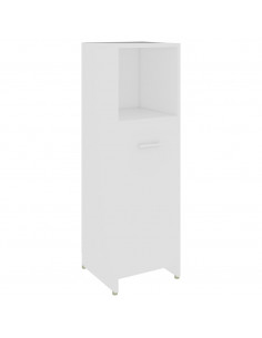 Armadio da Bagno Bianco 30x30x95 cm in Legno Multistrato 2
