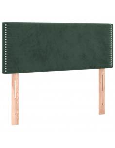 Giroletto a Molle con Materasso Verde Scuro 80x200 cm Velluto 2