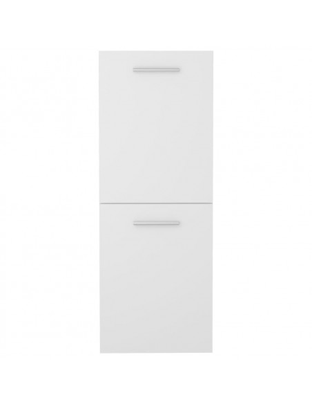 Armadio da Bagno Bianco 30x30x80 cm in Legno Multistrato