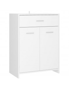 Armadio da Bagno Bianco 60x33x80 cm in Legno Multistrato 2