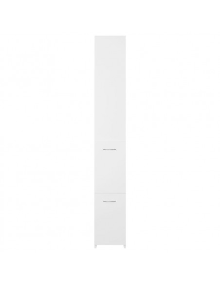 Armadietto da Bagno Bianco 25x26,5x170 cm in Legno Multistrato