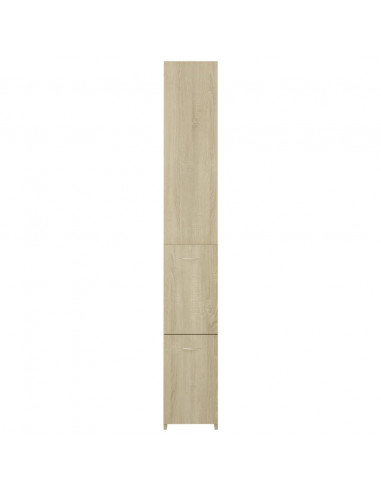 Armadietto Bagno Rovere Sonoma 25x26,5x170 cm Legno Multistrato
