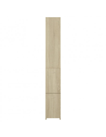 Armadietto Bagno Rovere Sonoma 25x26,5x170 cm Legno Multistrato