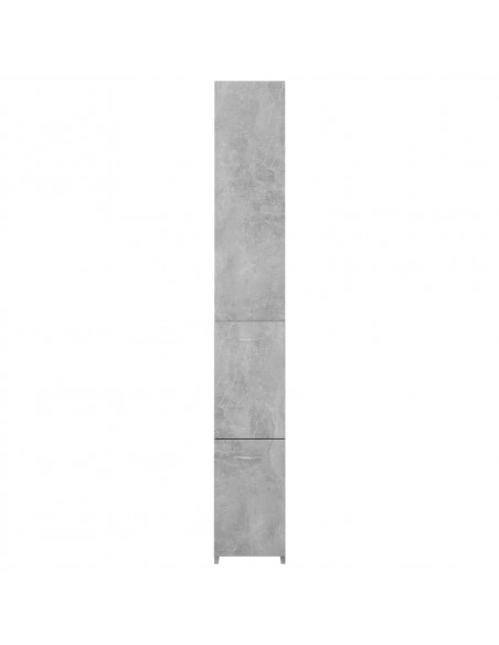 Armadietto Bagno Grigio Cemento 25x26,5x170cm Legno Multistrato