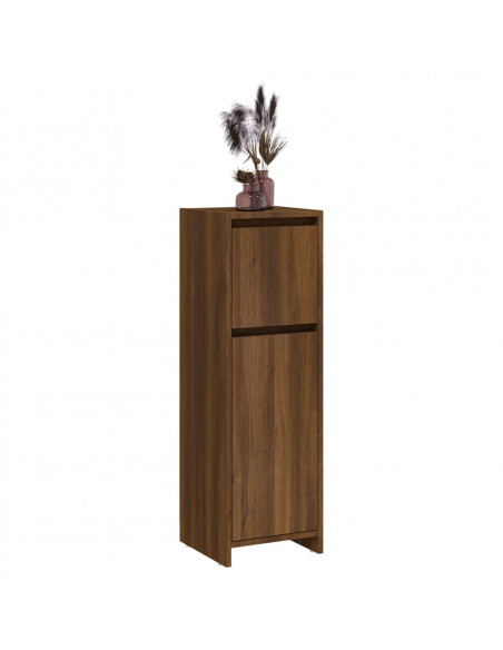Armadietto Bagno Rovere Marrone 30x30x95cm in Legno Multistrato