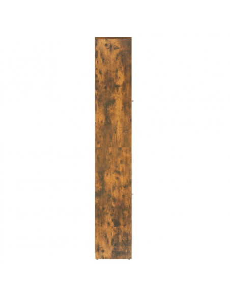 Armadietto Bagno Rovere Fumo 30x30x183,5cm Legno Ingegnerizzato