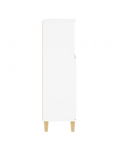 Armadietto da Bagno Bianco 30x30x100 cm in Legno Multistrato