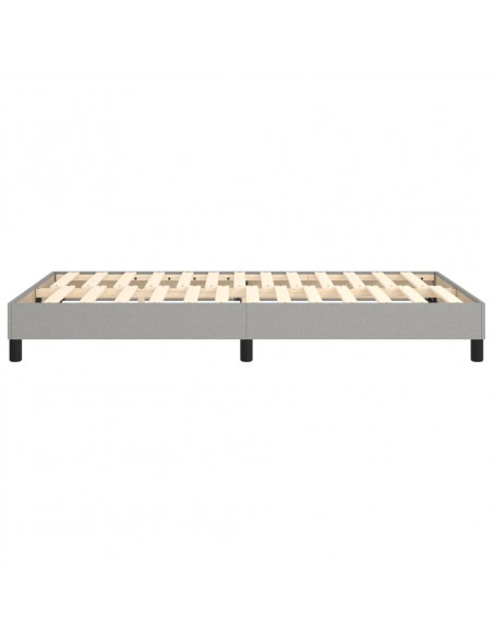 Giroletto a Molle Grigio Chiaro 120x200 cm in Tessuto