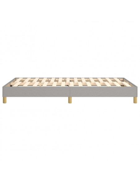 Giroletto a Molle Grigio Chiaro 120x200 cm in Tessuto